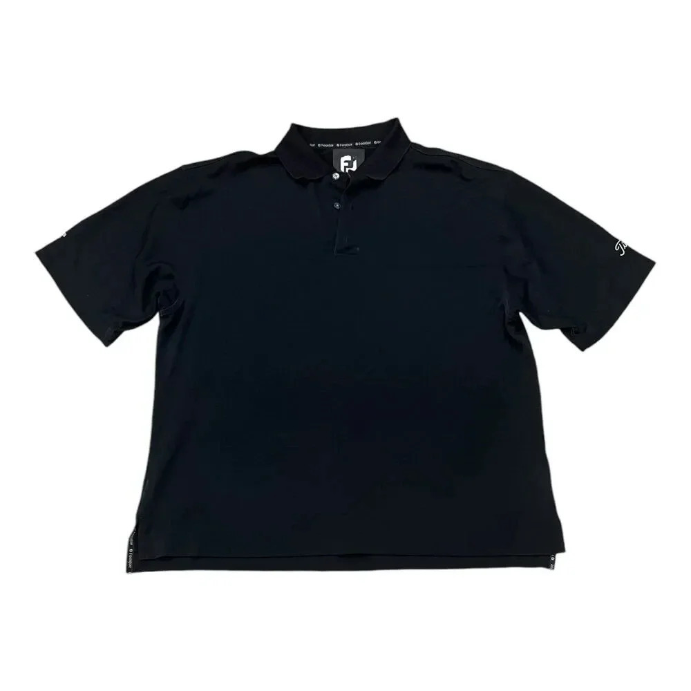 FootJoy Black Titleist Cobra Embroidered Men's Polo Shirt XL